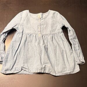 Carter's Light Blue Long Sleeve Blouse